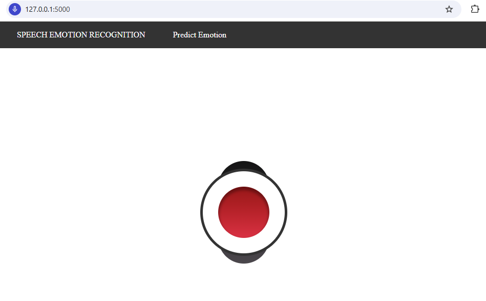 Speech emotion app screenshot